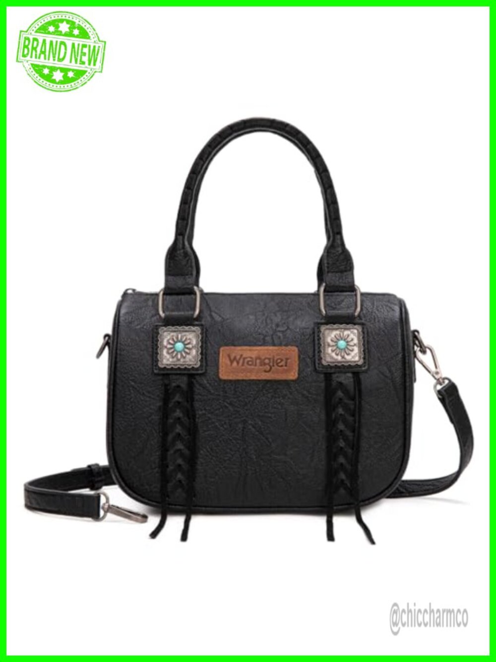 Western Fringe Satchel Bag Crossbody Purse Top Handle Detachable Strap